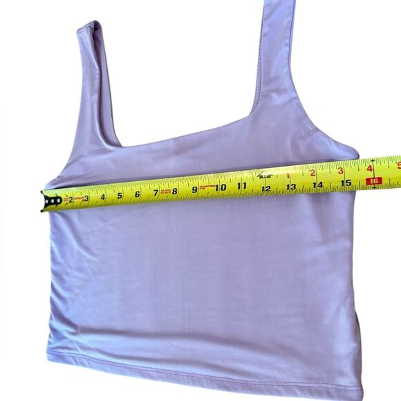 Live In The Moment Lavender Sleeveless Crop Top Tank Top Womens Size Large - Picture 6 of 6